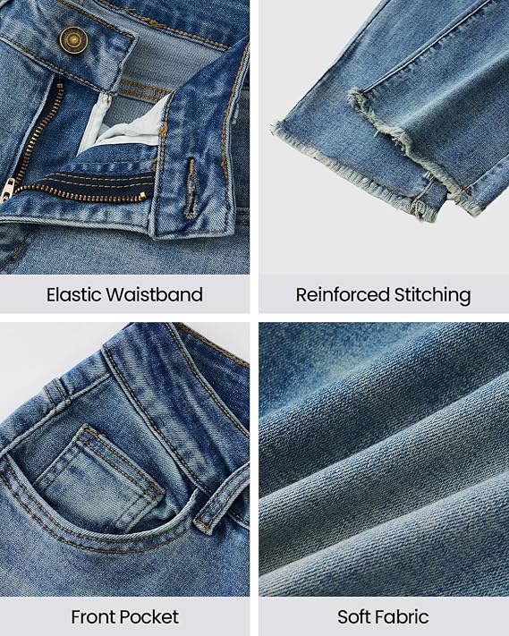 Women’s High-Waisted Stretchy Straight-Leg Jeans